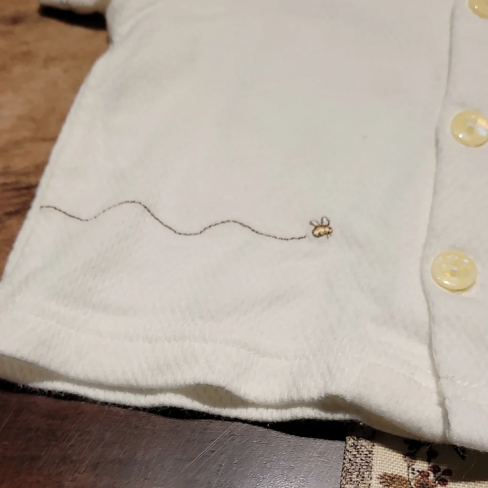 Disney White Diaper Cover Set with Bear Design